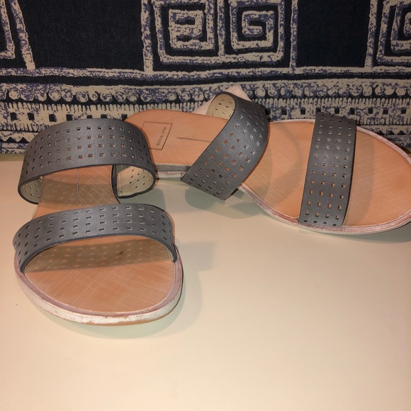 EUC Dolce Vita Sz 9.5 Periwinkle Blue Flat Sandal - Picture 3 of 5